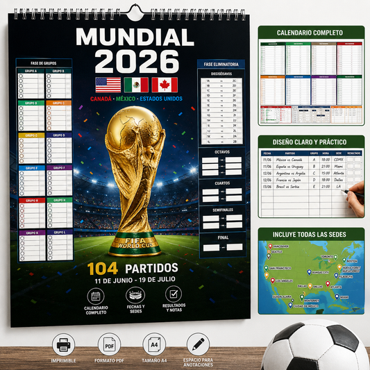 Calendario Mundial 2026